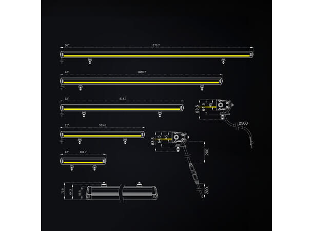 Strands Siberia XP SR 22" ledbar 22", 7150 Lumen, Xperience-mode 