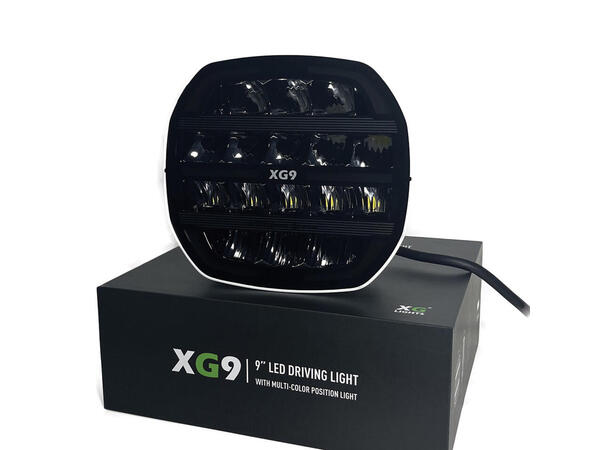 XG9 Driving Light White Multicolor Parklys Hvit, Gul og Grønn. 