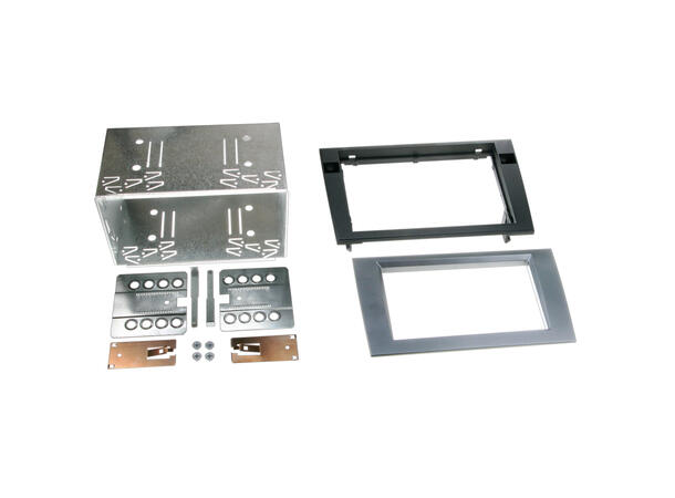 ACV 2-DIN monteringsramme - Koksgrå Audi A4 (2001-2007) 