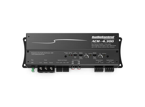 AudioControl ACM-4.300 4-kanalforsterker 4x75W RMS, 2 Ohm 