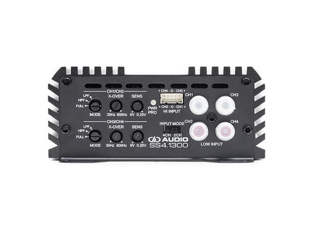 DD Audio SS4.1300 4-kanals forsterker 4x325W RMS, 2 Ohm, Klasse D 