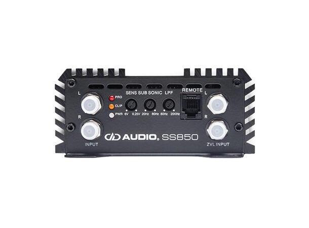 DD Audio SS850 monoforsterker 850W RMS. Klasse D. 1 Ohm 