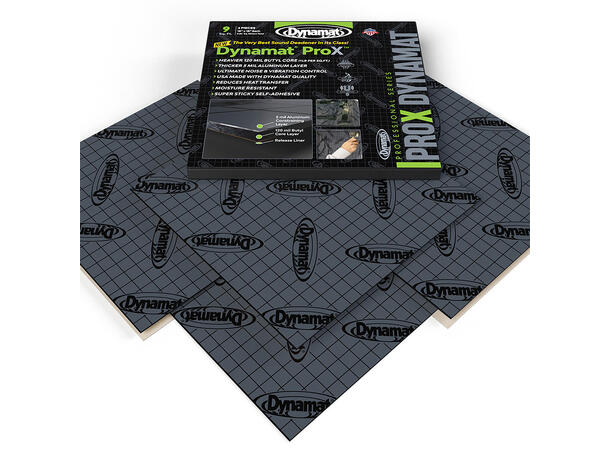 Dynamat ProX Dempematter i gummibutyl - 0,84m2 