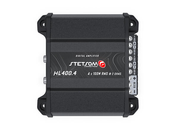 Stetsom HL400.4-2 4-kanals forsterker 4x105W RMS, 2 Ohm, SPL 