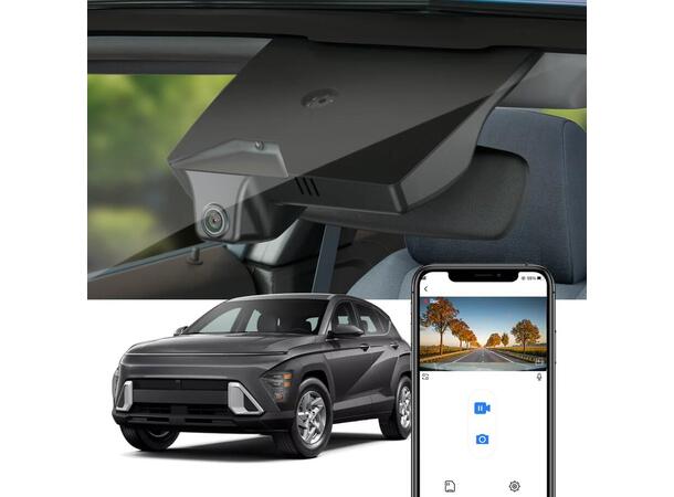 FITCAMX Integrert 4K Dashcam (foran+bak) Hyundai Kona (2024 ->) 