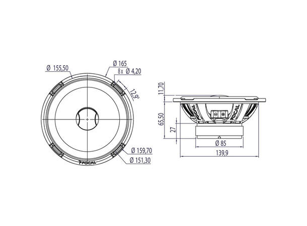 Focal PC165 Last Edition høyttalerpar 6.5", 80W RMS, Last Edition 