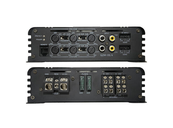 Ground Zero GZIA 135.4 4-kanals forst. Iridium-serie, 4x140W i 2 Ohm 