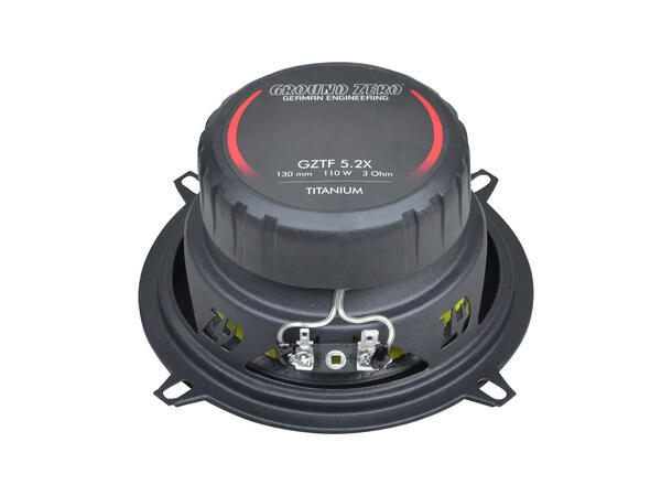 Ground Zero GZTF 5.2X høyttalerpar 5,25", 80W RMS, Titanium-serie 