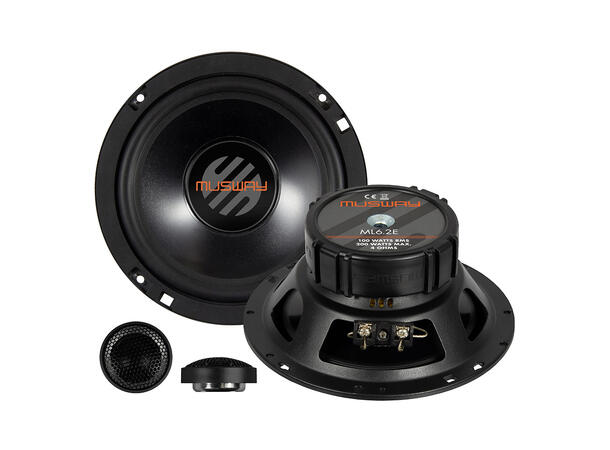 Musway ML6.2E 6,5" komponentsett 6.5", 100W RMS, 4 Ohm. 