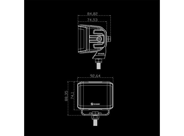 Strands Siberia XP Red Fox arbeidslys Arbeidslys, 3450 Lumen, 44W 