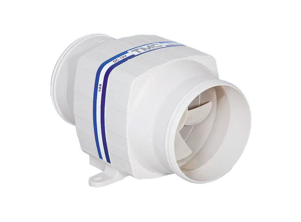 TMC Inline vifte 4", 105mm, 12V, 10A, 6500l/min 