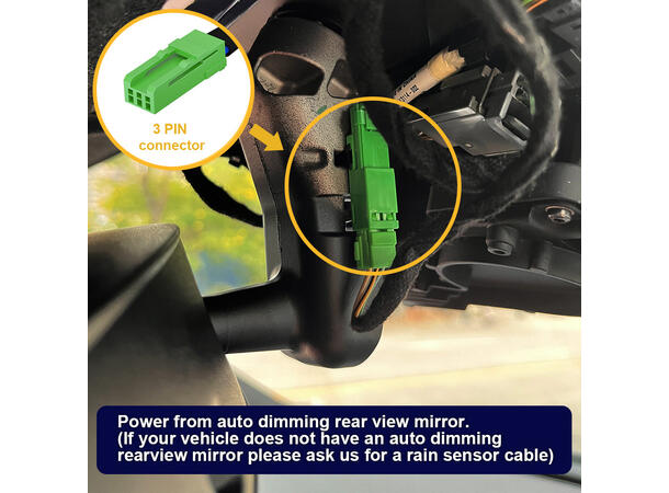 FITCAMX Integrert 4K Dashcam (foran+bak) Volvo EX30 (2024 ->) 