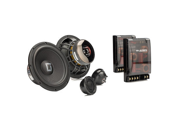 Gladen Sigma 165.2 - 6,5" komponentsett 6.5", 175W RMS, 3 Ohm, Sigma-serien 