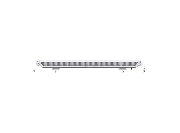 OZZ XB1 P27" White ledbar kurvet 27", 9780 Lumen, 133W, pos.lys 