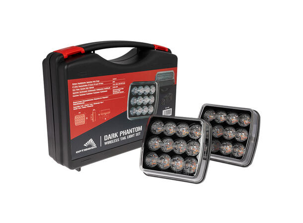Optibeam Dark Phantom trådløs baklyssett Trådløse baklys for tilhenger 