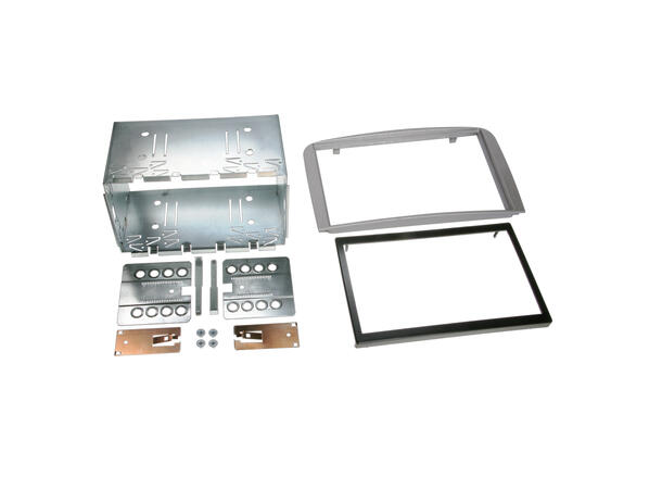 ACV 2-DIN monteringsramme - Sølv Alfa Romeo 147/GT (2001 - 2010) 