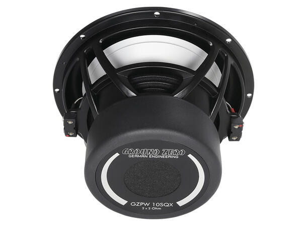 Ground Zero GZPW 10SQX, 10" subwoofer 400W RMS, 2x2 Ohm, High-End subwoofer 