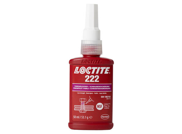 LOCTITE® 222 10ml gjengelås Lavstyrke gjengelås til skruer 