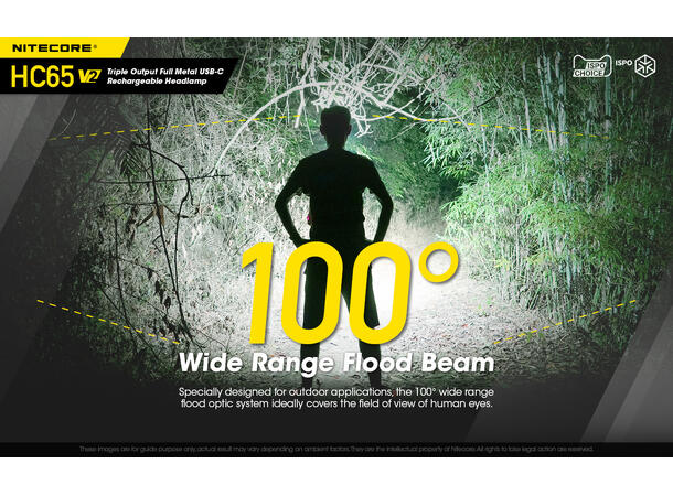 Nitecore HC65 v2 LED hodelykt 165m, 1750 Lumen, LED 