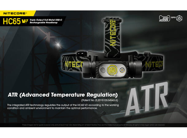 Nitecore HC65 v2 LED hodelykt 165m, 1750 Lumen, LED 