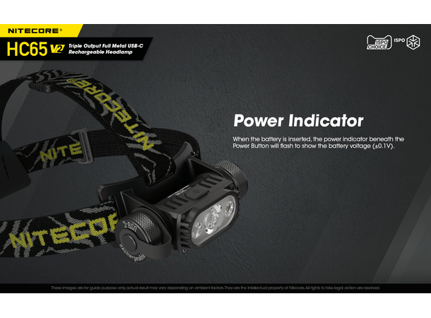 Nitecore HC65 v2 LED hodelykt 165m, 1750 Lumen, LED 