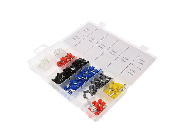 Sett med endehylser 685 stk endehylser, 0,5-10mm² 