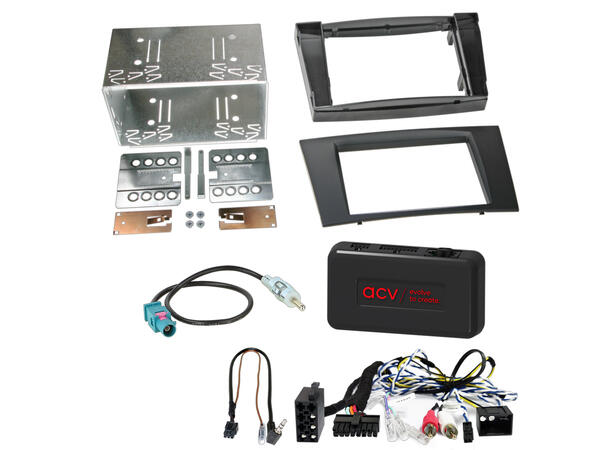 ACV 2-DIN monteringssett - komplett MB CLS/E-klasse (2004-2012) m/akt.sys. 