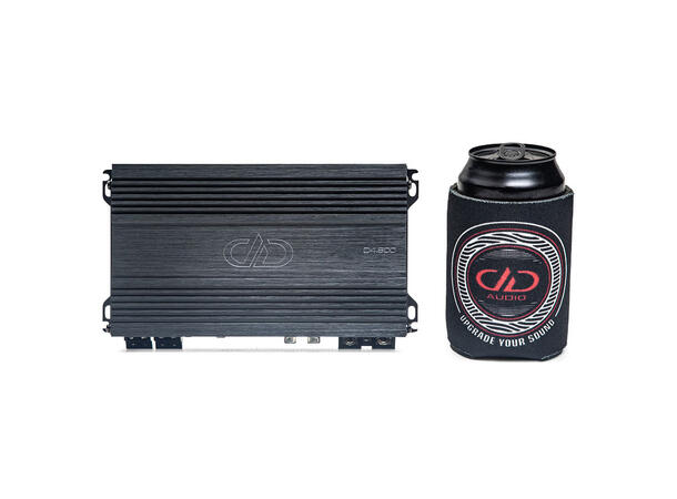 DD Audio D4.800 4-kanals forsterker 4 x 125W RMS i 4 Ohm, Klasse D. 