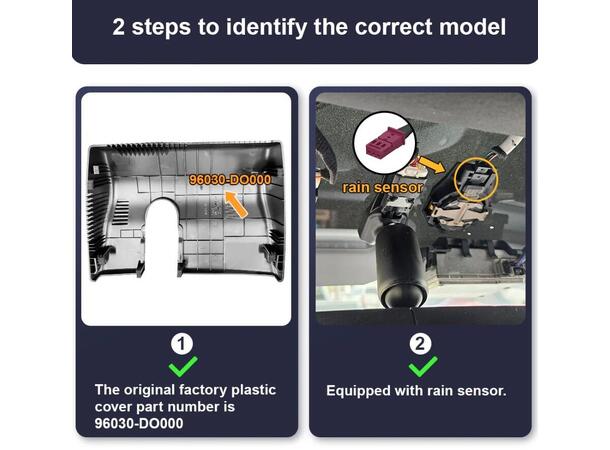 FITCAMX Integrert Plug & Play 4K Dashcam Kia EV9 (2023->) 