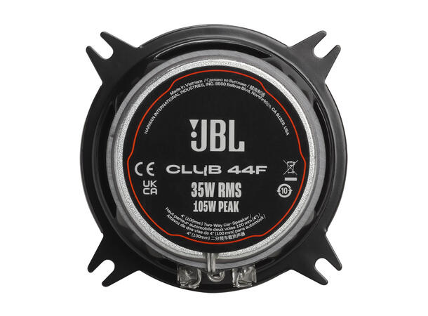 JBL CLUB44F høyttalerpar 4", 35W RMS, 105W Maks 
