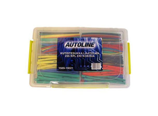 Sett med krympestrømper 235 stk, assorterte farger 