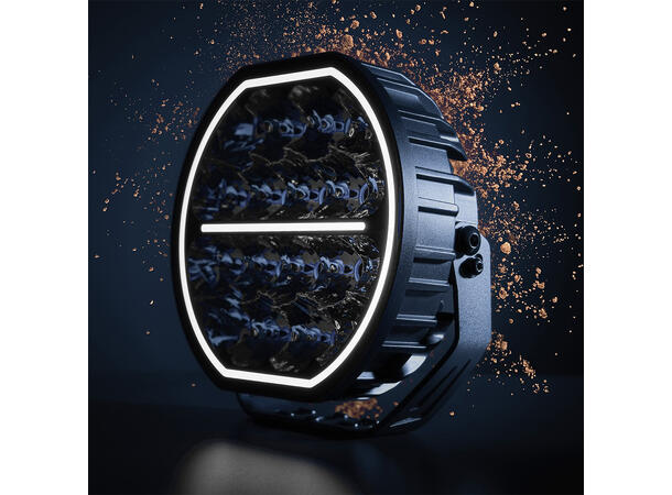 Strands Big Energy EB 9" LED fjernlys 9", 10700 Lumen, per stk, Ikke E-merket 