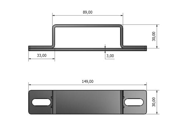 Thule Wingbar fester for varsellysbjelke Feste til Thule takstativ, Pris per par 