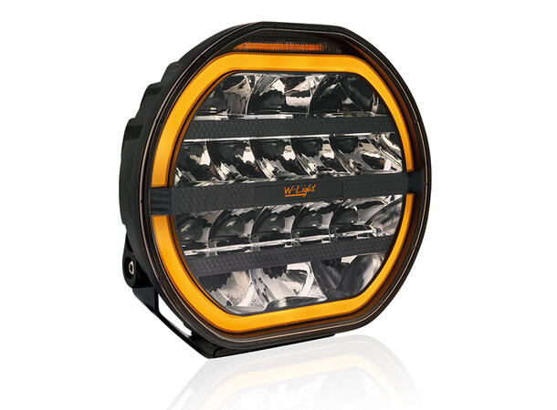 W-Light Fury 9 Sort LED fjernlys 9", 8170 lumen, Posisjonslys, varsellys 