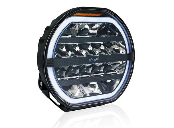 W-Light Fury 9 Sort LED fjernlys 9", 8170 lumen, Posisjonslys, varsellys 