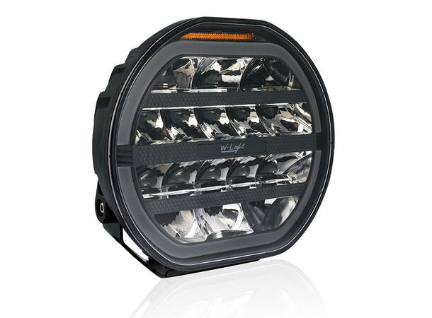 W-Light Fury 9 Sort LED fjernlys 9", 8170 lumen, Posisjonslys, varsellys 