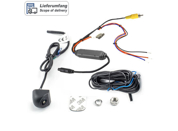 Ampire ryggekamera (CVBS) Universalt, 106 grader 