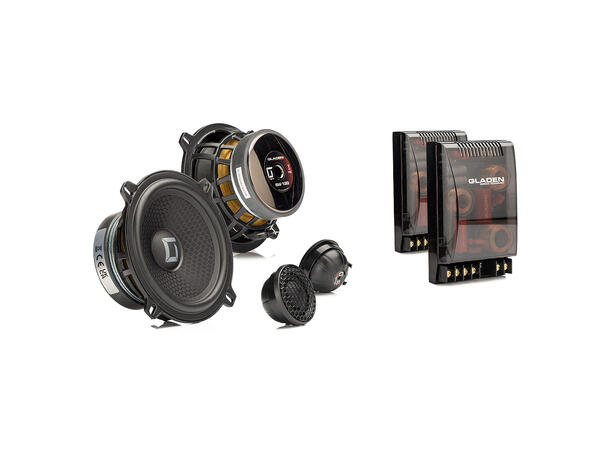 Gladen Sigma 130.2 - 5,25" komponentsett 5,25", 150W RMS, 3 Ohm, Sigma-serien 