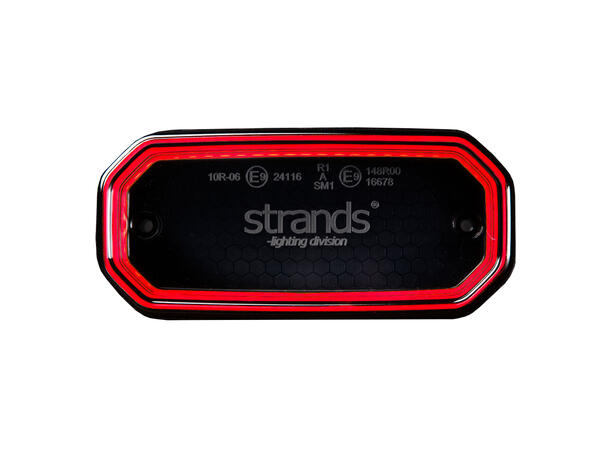Strands FOR9T Scale Posisjonslys LED, Rød, 10-40V, 3,5W, pris per stk 