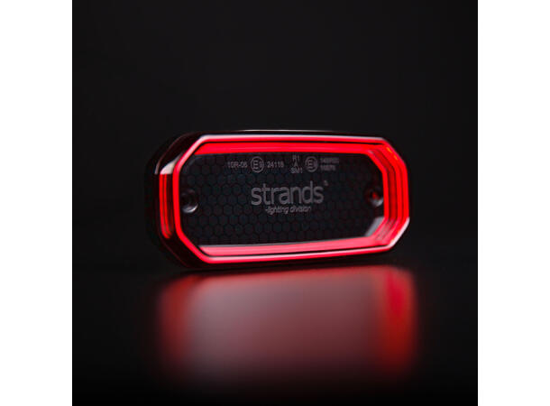 Strands FOR9T Scale Posisjonslys LED, Rød, 10-40V, 3,5W, pris per stk 