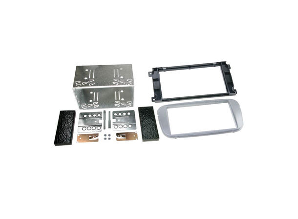 ACV 2-DIN monteringsramme - Sølv Ford (2007-2015) m/oval radio 