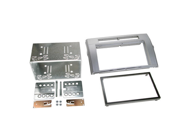 ACV 2-DIN monteringsramme - Sølv Toyota Corolla Verso (2004-2009) 
