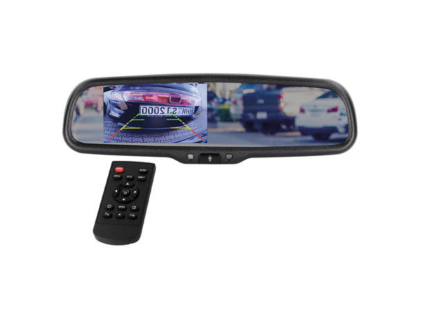 ACV Speilmonitor, universal m/fjernk. 4,3", 2 x RCA innganger 