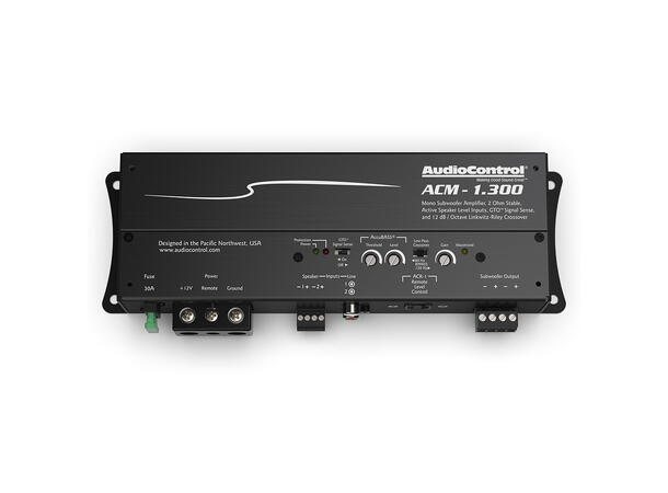 AudioControl ACM-1.300 monoforsterker 300W RMS, 2 Ohm 