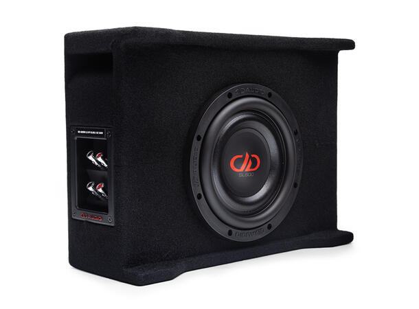 DD Audio LE-DF-SL608 basskasse 8" i kasse, 300W RMS, 600W Maks, 2x2 Ohm 