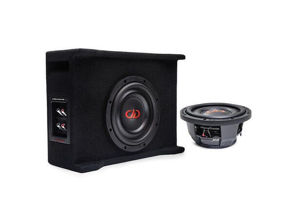 DD Audio LE-DF-SL608 basskasse 8" i kasse, 300W RMS, 600W Maks, 2x2 Ohm 