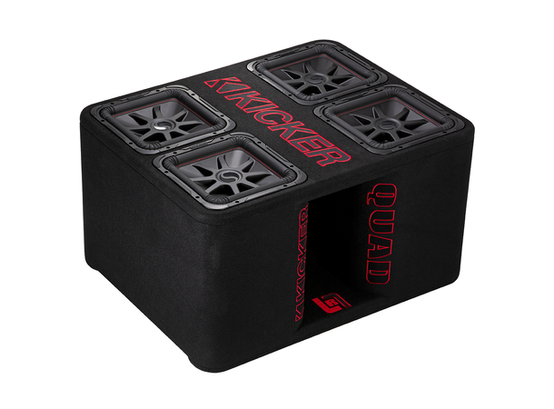Kicker Solo-Baric L7R 12" Quad basskasse 4xL7R 12" i kasse, 2x2 Ohm, 2400W RMS 