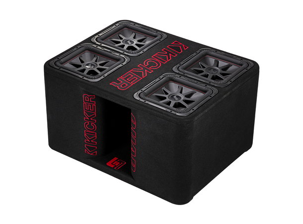 Kicker Solo-Baric L7R 12" Quad basskasse 4xL7R 12" i kasse, 2x2 Ohm, 2400W RMS 