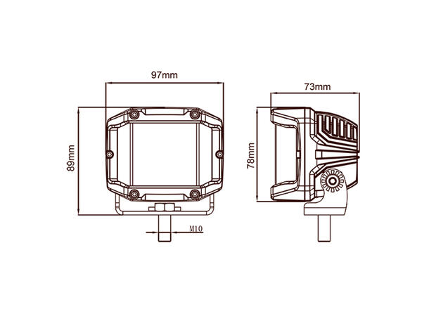 Lightstorm 3-way shooter arbeidslys Osram LED, 8400 lumen, 70W 