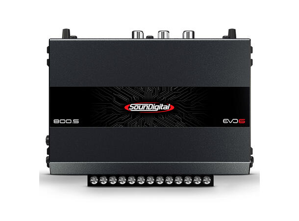 SounDigital SD800.5 EVO6 2 ohm 4x100W+400W, 4Ohm, 5-kanaler 